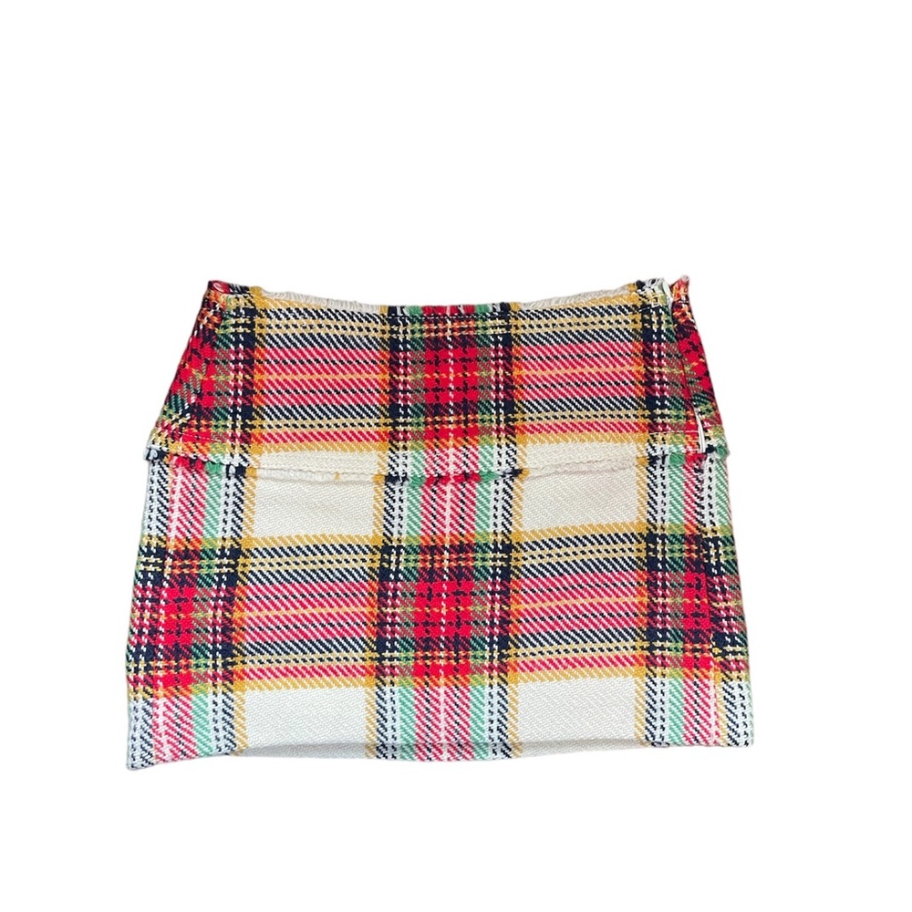J. Crew Vintage Wool Plaid Mini Skirt